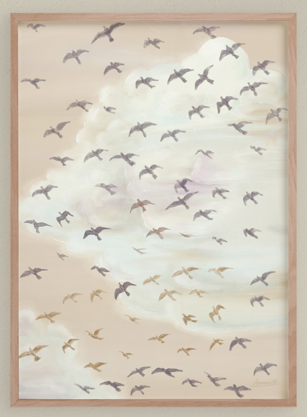Skandinavisches Landhausstil Poster Vögel zum Herunterladen